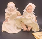 Vintage Victorias Collectibles Porcelain Doll With Original Tag 1982 Lot Of 2
