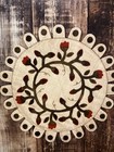 Pattern Wool Felt Penny Rug Rose Buds And Blossoms New Lake View Primitives