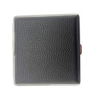 20pcs Leather Cigarettes Case Stainless Steel Leather Box Portable Case