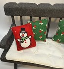 Dollhouse Miniature 1 12 Scale Black Bench Artisan Christmas Decor