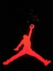 Air Jordan Michael Jordan Red Glow In The Dark Keychain Tpu