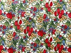 Vintage Cotton Quilt Fabric Floral Tulips Hoffman California By 1 2yard
