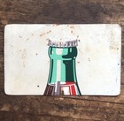 1940s Original Coca Cola Serve Coke At Home 2-sided Metal Bottle Soda Pop Sign
