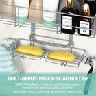 3 Tier Over The Door Shower Caddy Rustproof Hanging Organizer Shelf No Drilling