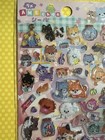 Sparkle Glitter Pets Kittens Puppies Puffy Sticker Sheet Junk Journal Kawaii