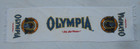 Vintage Olympia Beer Since 1896 Promo Bar Towel  it s The Water  40 x 10 5 