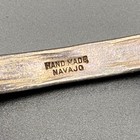 Vintage Navajo Handmade Carinated Hand Stampwork Silver Bracelet Cuff 6-1 2 