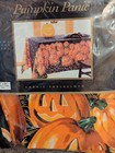 Pumpkin Panic 60x84  Oval Halloween Jack O Lantern Glow In Dark Tablecloth Avon