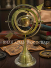 Antique Brass Armillary Sphere 11  Arrow Globe - Premium Maritime Nautical Decor