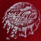 Coca-cola Women s Large T-shirt Thrashed Bottle Cap Logo Red