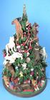 Danbury Mint Am Staff   Pitbull    Staffie Dog Lighted Christmas Tree Figure