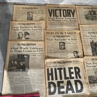 Rare Stars   Stripes Newspaper Lot Ww2 Hitler Dead Victory  1945 The Yank 