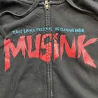 Travis Barker Famous Size L Ink Tattoo Music Festival 2018 Black Zip Hoodie