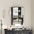 Bathroom Wall Cabinet With Mirror  Medicine Cabinet With 2 Door And Adjustabl   
