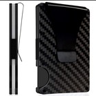 Men s Rfid Blocking Slim Money Clip Carbon Fiber Wallet Id Credit Card Holder