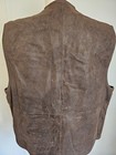 Wilsons Mens Large Brown Leather Vintage Safari Vest