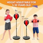 Adjustable Kids Punching Bag Set  Boxing Stand  Gloves - 3-10 Yrs Old Gift
