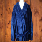 Ross Michaels Men s 2xl 3xl Blue Soft Belted Bathrobe Cozy Robe Loungewear