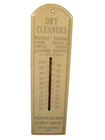 Rare Old Wooden Dry Cleaner s Wisconsin Equipment   Supply Thermometer Mil  Wis 