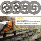 4pcs Mining Ore Car Small Track Mine Cart Wheel Cast Iron Lg 7 1 4 Diameter