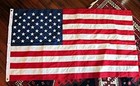   American Flag  Cotton  3  X 5   100  Made In Usa  Sewn Stripes  Embroirdere   