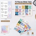 Bible Index Tabs Bible New   Old Testament Tabs 75 Laminated Bible Chapter Tabs