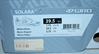 Giro Solara Womens Road Cycling Shoe Us7 75 Eur39 5 24 5cm Uk5 75 3-hole Ratchet