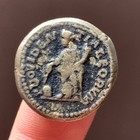 Unresearched Greek Bronze Coin Rare Ancient Warrior King 100-200 Bc Artifact