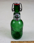 Green Beer Bottle Grolsch Lager  Porcelain Swing Top Lid Cap Embossed Collectibl