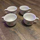 International Tableworks England Stoneware Mugs 4 Pink Tulip Japan Vintage