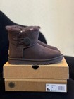 Ugg Burnt Cedar Premium Mini Button Boots Bailey Womens Single Shoes New Size4-9