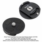 Tripod Mount Converter Arca Fit Quick Release Plate Adapter For Fluid Head