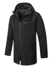 Men s Mid-length Hooded Windproof Jacket Casual Workwear Outdoor Coat