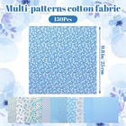 150 Pcs 10 X 10 Inch Cotton Fabric Squares For Quilting  Floral Pattern Precu   