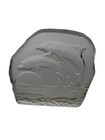 2 Dolphins Leaping At Sunset Glass Ornament paperweight