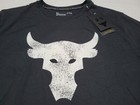 Project Rock Under Armour The Rock Mens Brahma Bull Shirt 1361733-003 Black