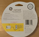 Ge 12 Ft  Handset Receiver Curly Coil Phone Cord For Telephone White  2 Pack 