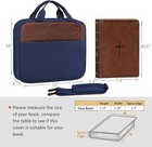 Extra Large Bible Cover Carrying Book Case Church Bag Cover With Zippered Pocket