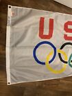 Usa Olympics Flag 3 Feet X 5 Feet From 1996 Atlanta Summer Olympics Nice Cond