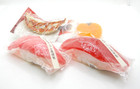 Food Sample Sushi Set Of 4 Types  Tuna  Fatty Tuna  Fried Dumplings  Mandarin Jp