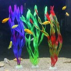 5 10pcs Plastic Aquarium Plants Decorations Fish Tank Artificial Seaweed Water