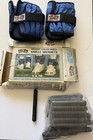 Vintage Pro Pair Ankle Weights Contour Foam Cushion Fit Adj Weight 20 Lbs Max