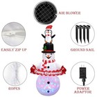  6ft Christmas Inflatable Snowman Decorations  Blow Up 6ft-snowman With Banner