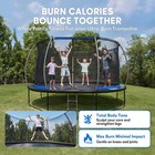 14ft Outdoor Trampoline With Safety Enclosure Net Ladder Astm Certified Backyard
