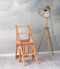 Step Stool Ladder Chair Solid Wood Library Chair Chair Ladder Household Ladder