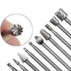 20x  Tungsten Carbide Rotary Drill Bits 1 8  Shank Burr Die Grinder Carving Set