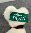 Russ Berrie Tic Toc White Mouse 6 5  Plush Stuffed Animal With Tag