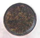 Victorian Era Colored Crystallized Tin Thread Back Early Sewing  Button