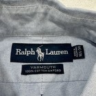 Ralph Lauren 16 5-34 Blue Oxford Yarmouth Button Down Flesh Pony 100  Cotton