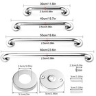 304 Stainless Steel Bathroom Grab Bar Shower Handle Grab For Bathtubs   Showers